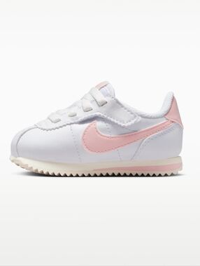Nike Cortez EasyOn Baby/Toddler Shoes White Pink 6C Girls Sneakers Athletic